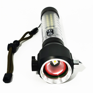 15 Wát Magnetic Head thiết kế Side <span class=keywords><strong>Red</strong></span> <span class=keywords><strong>Blue</strong></span> <span class=keywords><strong>Strobe</strong></span> ánh sáng không thấm nước hợp kim nhôm khẩn cấp chiến thuật LED Torch đèn pin - Product Image 3