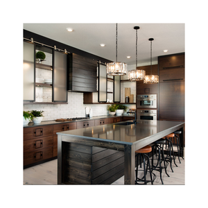 Set completo di mobili da <span class=keywords><strong>cucina</strong></span> in stile Shaker con pannelli in legno massello e verniciatura trasparente Prima Modern Designs. - Product Image 6