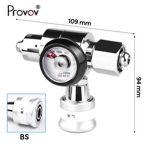 Conectores Estándar para Cilindros de <span class=keywords><strong>Gas</strong></span>, Regulador de Oxígeno Médico Portátil Pequeño para Ambulancia, Hospital, Clínica, Sistema de Suministro de O2 - Product Image 6