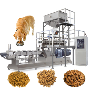 Automatic Dry Dog Food Production Line with PLC Engine Motor & <b>Pump</b> 200-300 Kg/h Capacity for Pets - Product Image 1