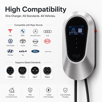 Pengisi Daya Dinding EV Universal 11kW GBT 380V dengan Multi Mode, Buka Kunci Kartu NFC, Kontrol Jarak Jauh WiFi, Stasiun Pengisian Daya untuk Rumah dan Komersial