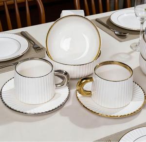 Stoneware 6-Piece Wedding Dinnerware <b>Set</b> Contemporary Ceramic Reusable Dishwasher & Microwave Safe for 6 Users - Product Image 1