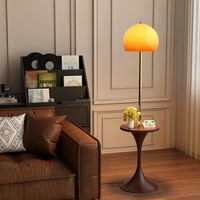 Lampe de chevet moderne en forme de champignon avec abat-jour en verre, structure en fer, LED E27, lampe sur pied pour salon, chambre à coucher, chevet