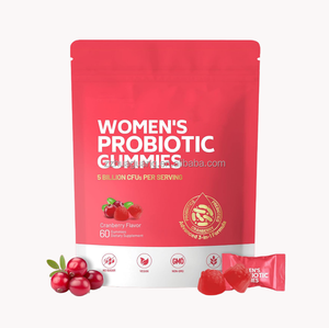 Gummie probiotiche da donna con prebiotici immuni e supporto digestivo Formula vegana sapore di mirtillo gommoso - Product Image 1