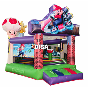 Maison de rebond blanche gonflable mariage blanc château plein d'entrain location de fête maison pleine d'entrain - Product Image 1