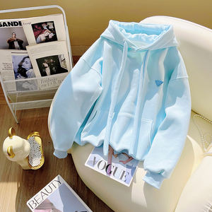 <span class=keywords><strong>Sweat</strong></span>-shirt à <span class=keywords><strong>capuche</strong></span> et veste ample de haute qualité, tissu tricoté respirant, anti-rétrécissement - Product Image 4