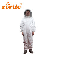 Kit d'Outils d'Apiculture Zorue 12 Pièces, Incluant Enfumoire, Brosse, Gants, Combinaison de Protection, Lève-Cadres et Cage à Reine