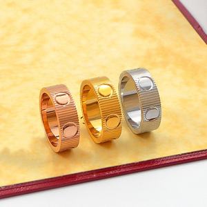 Новое роскошное дизайнерское кольцо-гвоздь из нержавеющей стали с позолотой 18 карат для мужчин и женщин, коллекция <span class=keywords><strong>2026</strong></span> года - Product Image 5