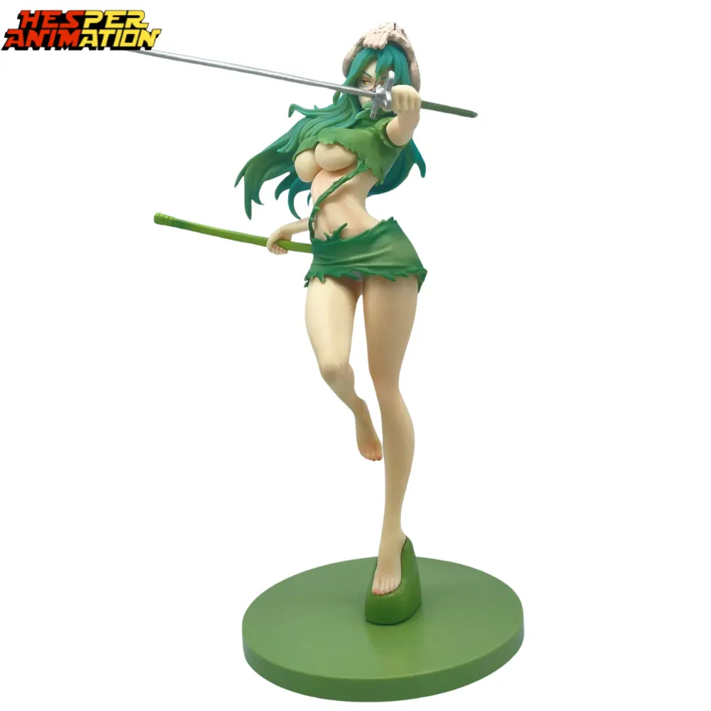 24cm BLEACH Neliel Tu 섹시한 소녀 만화 소장 플라스틱 변경 가능한 얼굴 모델 애니메이션 그림 PVC 액션 피규어 선물