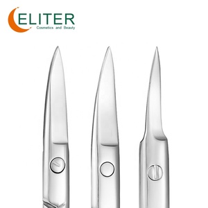Eliter-Tijeras curvadas de acero inoxidable para manicura, para cutículas, gran oferta - Product Image 3