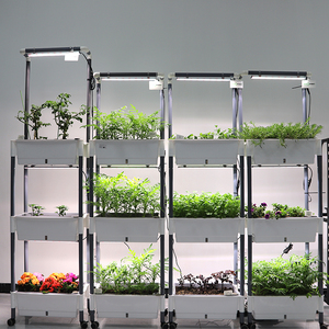 Système de culture hydroponique vertical pour plantes et légumes, avec plateaux de culture en plastique, pour jardin intérieur, hauteur réglable - Product Image 2