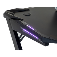 Dernier bureau d'ordinateur LED RVB Table de jeu Bureau d'ordinateur de bureau en bois