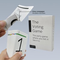 Personnalisé Prix compétitif personnalisé pour divertir les cartes de jeu de questions de vote