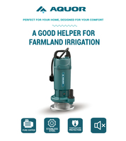 AQUOR 750W 30M Förderhöhe Landwirtschaftliche AC-Tauchpumpe für sauberes Wasser mit hohem Druck