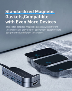 USB C <span class=keywords><strong>HUB</strong></span> 6 en 1 Tipo C a Multi USB 3,0 <span class=keywords><strong>HUB</strong></span> Adaptador para MacBook Pro/Air <span class=keywords><strong>iPad</strong></span> Pro Tablet 4K HD - Product Image 6
