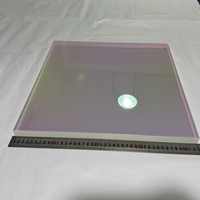 Fenêtre en quartz fusionné double AR 800 nm 425x425x22 avec réduction d'usine, personnalisable, support OEM, lentille optique infrarouge à 99 %