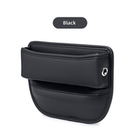 Boîte de rangement pour l'espace entre les sièges de voiture, en cuir PU, universelle, pour console latérale, organisateur de siège arrière, intérieur de voiture