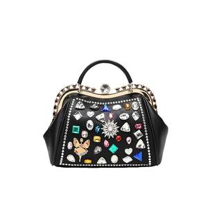 High-end women's handbag, rhinestone-<b>studded</b> underarm <b>bag</b>, stylish and versatile chain crossbody <b>bag</b>. - Product Image 4