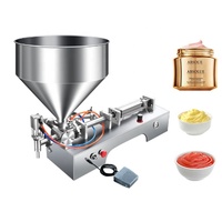 Machine de remplissage manuelle pneumatique horizontale personnalisable pour sachets de 3 à 30 ml, idéale pour le ketchup, le miel, les huiles essentielles et le shampoing