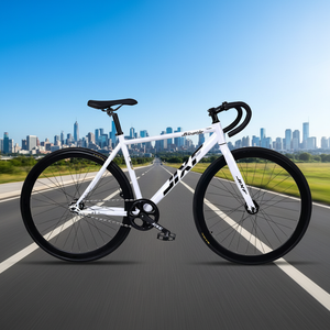 Bicicleta Clásica de Piñón Fijo 700C en Stock de Fábrica con Buje Flip-Flop, Geometría de Pista, Ligera, de Una Velocidad, de Aleación para Ciclismo Urbano - Product Image 6