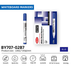 BEIFA BY707, волоконная круглая головка, маркер для сухого стирания, тип заглушки, белая ручка для белой доски - Product Image 4