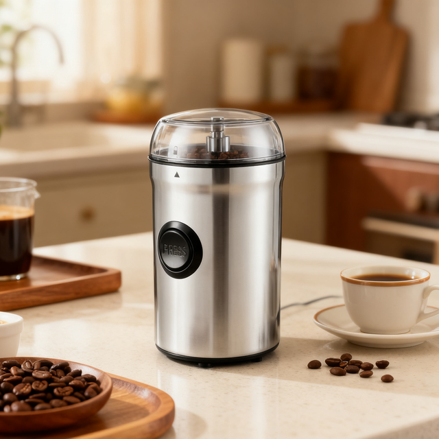 Electric Coffee Grinder - Household, Compact, Portable, Fully Automatic