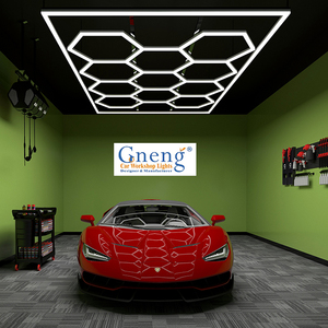 3m*4.8m Deformable Led <strong>Hex</strong> Lamp Hanging Hexagon Detailing Led Lighting Modular Hexagon Ceiling Garage <strong>Light</strong> - Product Image 6