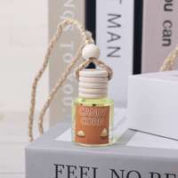 Diffuseur de parfum suspendu personnalisé en verre pour voiture, accessoires pour voitures d'occasion, aromathérapie, mini-parfum à hélice pour grille d'aération