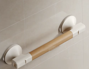 Barre d'appui murale KS pour salle de bain, ventouse antidérapante, poignée de sécurité pour personnes âgées et femmes enceintes, design minimaliste - Product Image 5
