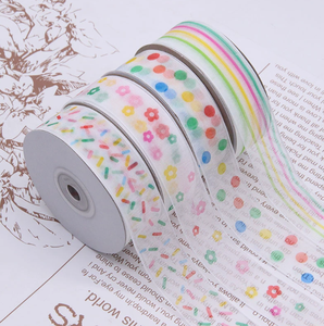 Ruban d'emballage cadeau de 1,5 cm pour gâteau d'anniversaire, ruban DIY pour la Journée des enfants et la maternelle - Product Image 2