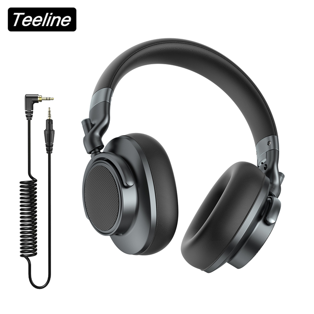 Professional 40mm Dynamic Surround Stereo Over Ear Wired DJ Headphone Studio Monitor Headphones for Gamer Music Mixer
