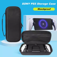 Étui de transport rigide antichoc en EVA noir JH avec fermeture éclair pour console de jeu Switch PS5, sac de rangement pour cartes de jeu portable