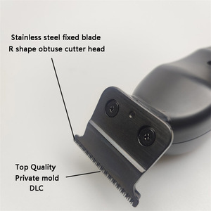 Venta caliente de carga USB Clippers DLC Blade Recortadora eléctrica Carga rápida Profesional Black Trimmer Man mquinas de <span class=keywords><strong>Barbera</strong></span> - Product Image 4