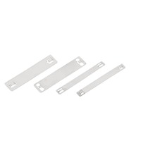Edelstahl 304/316 Grade Ident ification Marker Plate 100mm Länge und 12mm Breite 9,5/19mm