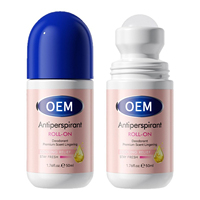 Déodorant Roll-On Unisexe Parfum Rose Longue Durée Anti-Transpirant Rafraîchissant Contrôle des Odeurs Corporelles Senteur Fraîche Quotidienne