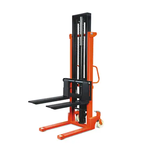 Manual hand Stacker forklift adjustable fork and height hand pallet stacker 2ton/ 2500mm