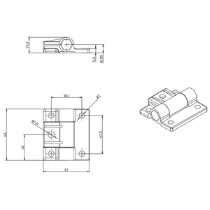 Trung Quốc Nhà cung cấp 3224 Bán hàng nóng 40q Nylon khóa bản lề có thể điều chỉnh Bản lề cho ép đùn tùy chỉnh nhôm thiết bị khuôn khổ 25 40 - Product Image 5
