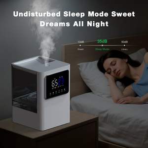 Humidificateur à ultrasons à remplissage par le haut, à brume chaude, à fonctionnement silencieux, avec humidistat intelligent, pour la maison, 6 L - Product Image 6