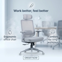 Silla de Oficina Ergonómica de Malla Transpirable con Respaldo Alto y Soporte Lumbar para Compradores B2B - Precio Mayorista