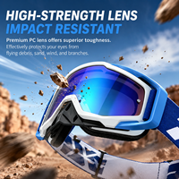 Pare-brise de moto tout-terrain, lunettes de cyclisme anti-poussière, lunettes de ski transfrontalières, pare-brise de moto