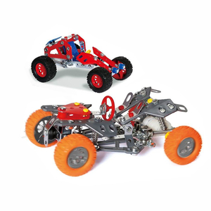 2-in-1 DIY giáo dục kim loại đồ chơi bộ dụng cụ lắp ráp Diecast Mô hình xe tải và kéo trở lại xe cho trẻ em - Product Image 2