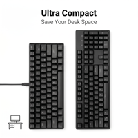 Clavier de jeu mécanique Madlions MAD68 Pro 60HE USB-C RGB rétroéclairé à axe magnétique, touches entièrement remplaçables à chaud, réponse rapide, niveau d'entrée