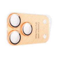 Verre trempé anti-choc, anti-rayures, couverture intégrale, couleur personnalisée, dureté 9H, pour la protection de l'objectif de l'appareil photo des séries iPhone