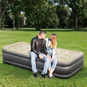 Inflatable Air <b>Mattress</b> Camping <b>Airbed</b> with Electric Pump 19'' Waterproof PVC Fabric Portable for Camping Home Sleeping Outdoor - Product Image 2