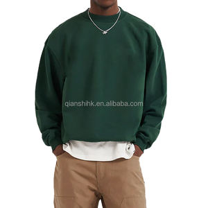 Sweat en éponge française de haute qualité sans capuche Unisexe Logo personnalisé Poids lourd Sweat à capuche en coton surdimensionné femmes - Product Image 2