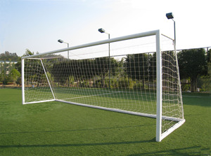Portería de Fútbol Móvil de Aluminio Resistente de 5MX2M, Fácil de Instalar, para Entrenamiento y Partidos al Aire Libre, Color Blanco - Product Image 5