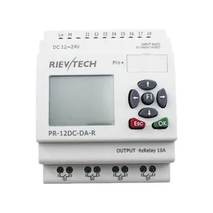 뜨거운 판매 Rievtech mirco PR-12DC-DA-Rladder 논리 컨트롤러 프로그래밍 가능한 논리 컨트롤러 PLC 논리 기본 시스템