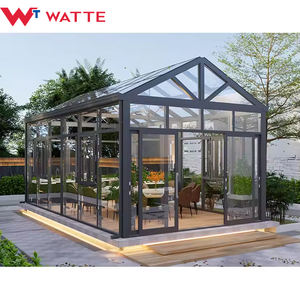 غرفة زجاجية خارجية للفناء والشرفة، غرفة شمسية مغلقة لجميع المواسم، غرفة شمسية من الألومنيوم، بيت زجاجي - Product Image 2