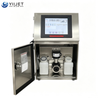 Impresora de inyección de tinta CIJ de caracteres pequeños para línea de producción industrial, máquina de codificación de fecha de caducidad y lote, automática para cuero, flex y huevos.