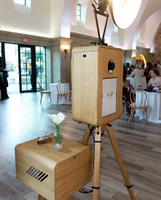 Photomaton en bois compatible Marshall avec plusieurs modèles de tablettes – Kiosque photo en libre-service pour événements et expositions